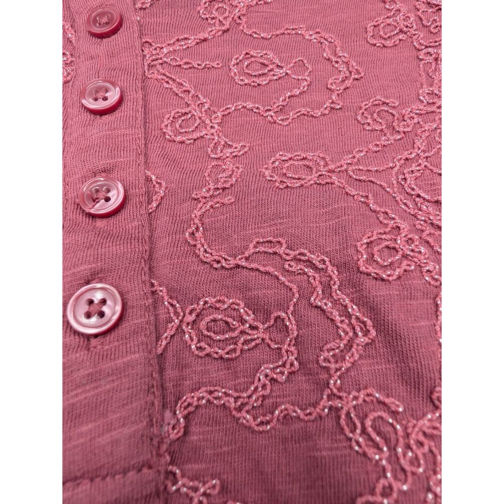 Style & Co. Raspberry Embroidered Shirt - Picture 5 of 10